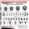 Service Caster 3'' Black Polyurethane Wheel Swivel 3/4'' Square Stem Caster Set 2 Brakes, 4PK SCC-SQ20S314-PPUB-BLK-PLB-34-2-S-2 - alternate 5